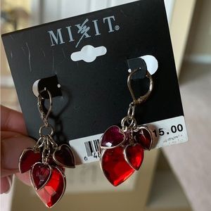 NEW w/Tags MixIt Heart-shaped Fashion Earrings